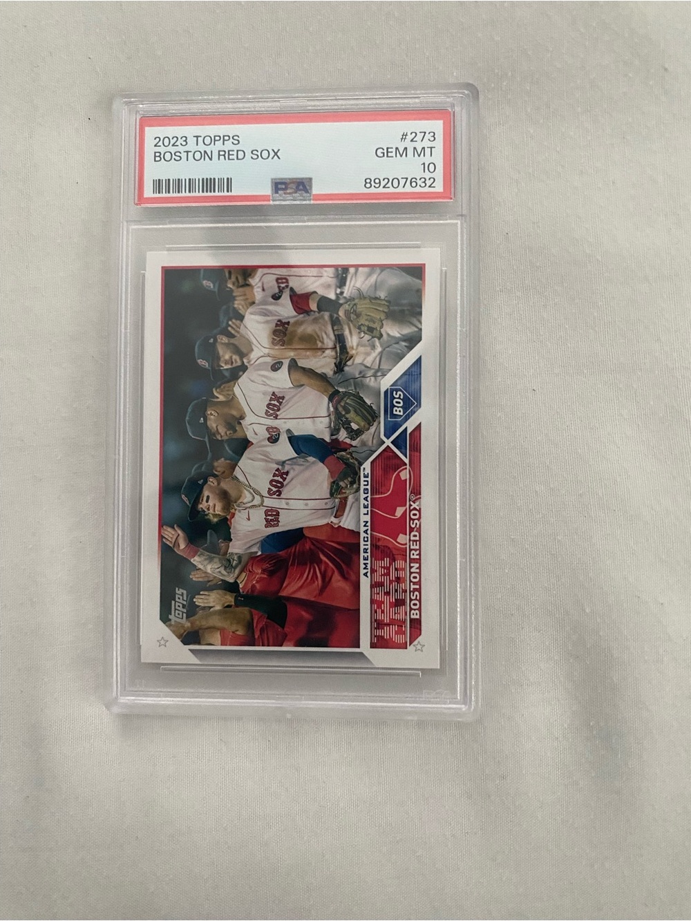 2023 Topps Boston Red Sox #273 Gem Mint PSA 10